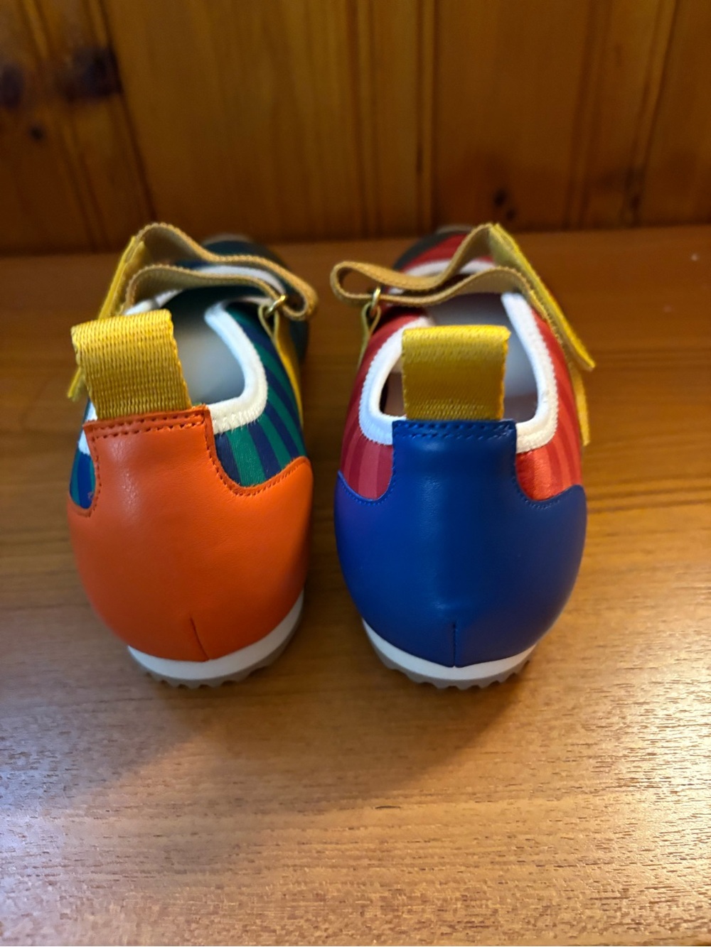 Charlotte Stone Striped Mary-Jane Sneakers in Red, Blue & Yellow - Picture 4 of 4